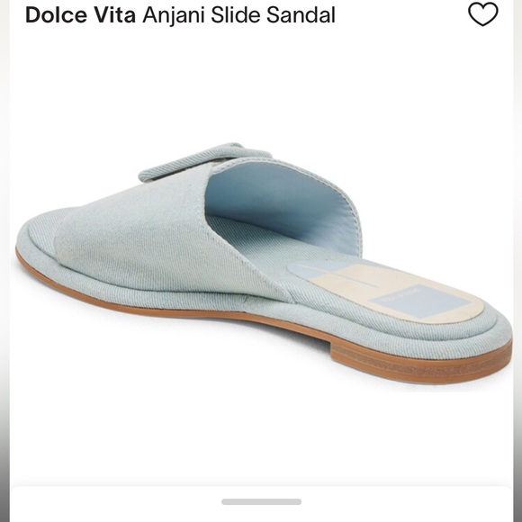 New Dolce Vita Anjani Buckle Slide Sandal Blue - Picture 2 of 5